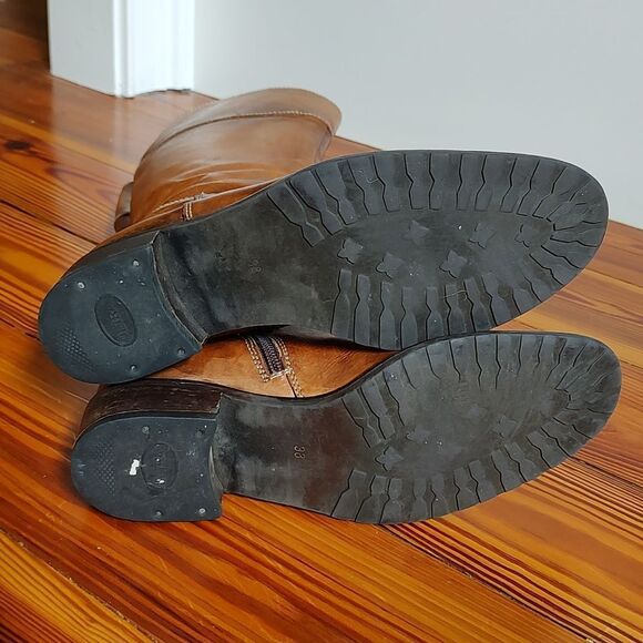 Vera Pelle Tall Leather Boots Made in Romania - Picture 7 of 12